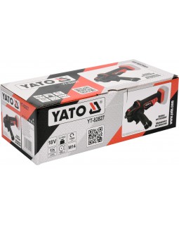 Шлифмашинка угловая аккумуляторная Yato YT-82828 LI-ION 18 В, 2 аккумулятора 3 А-foto4