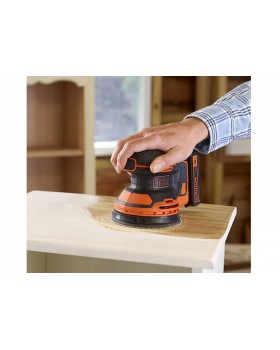 Эксцентриковая аккумуляторная шлифовальная машинка BLACK+DECKER BDCROS18-QW-foto4