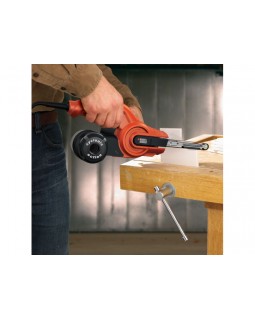 Ленточная мини шлифмашинка (электронапильник) BLACK+DECKER 350 ВТ 455 Х 13 мм, KA900E-QS-foto3