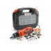 Универсальный электроинструмент BLACK+DECKER RT650KA-QS 90 ВТ + 87 аксесуаров