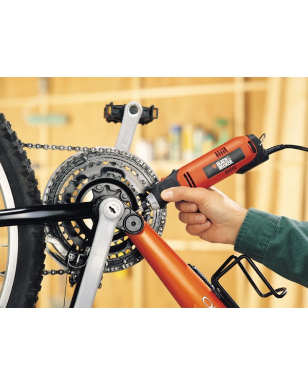 Универсальный электроинструмент BLACK+DECKER RT650KA-QS 90 ВТ + 87 аксесуаров