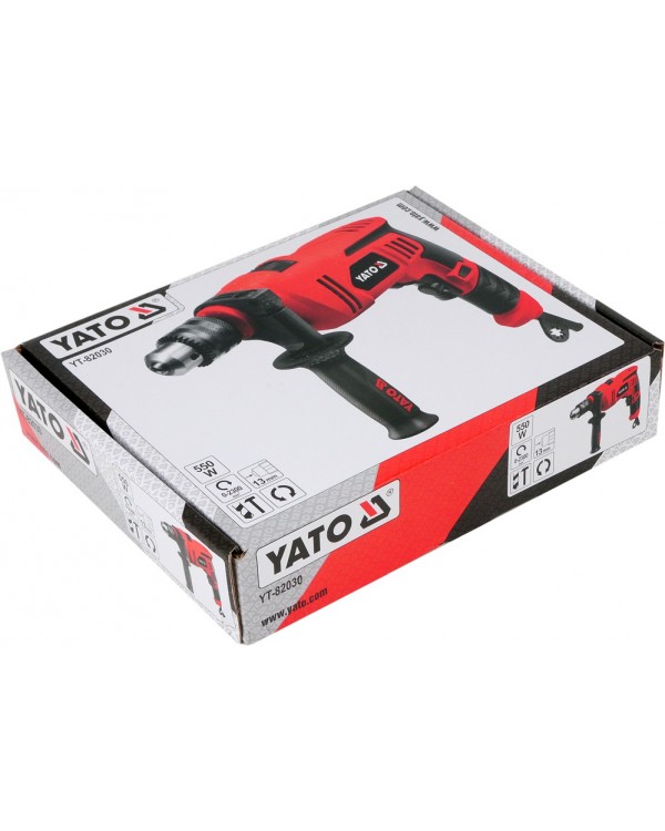 Дрель ударная YATO 550 ВТ, YT-82030