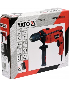 Дрель ударная YATO 710 ВТ,  YT-82034-foto4