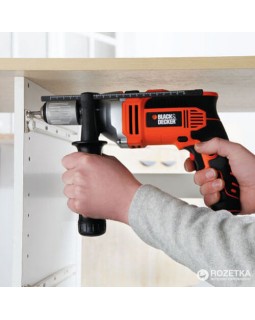 Дрель ударная BLACK+DECKER 700 ВТ, BDK700K-QS-foto3