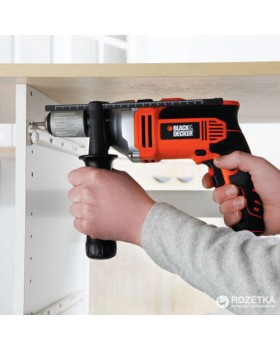 Дрель ударная BLACK+DECKER 700 ВТ, BDK700K-QS-foto3