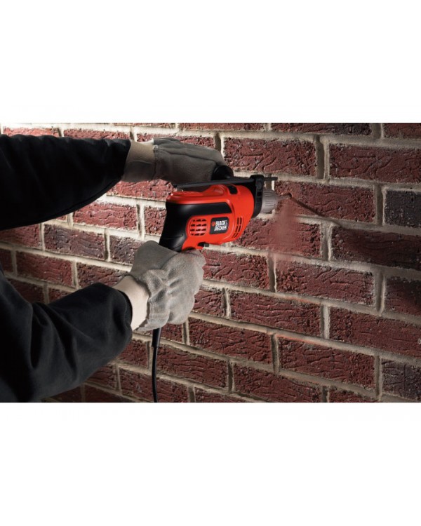 Дрель ударная, с быстрозажимным патроном BLACK+DECKER 710 ВТ, CD714CRESKA