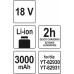 Аккумулятор YATO LI-ION 18 В, 3 АЧ для гайковертов YT-82930, YT-82931.