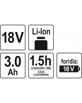Аккумулятор универсальный YATO LI-ION 18 В 3 АЧ-foto3