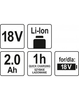 Аккумулятор универсальный YATO LI-ION 18 В 2 АЧ-foto3