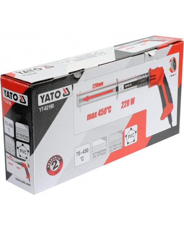 Нож для пенопласта YATO 220 ВТ 70-450°С, YT-82190
