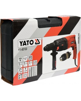 Перфоратор YATO 850 Вт, YT-82122 (в кейсе с акссесуарами)-foto7