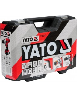 Шуруповерт аккумуляторный YATO YT-82853 (в кейсе с аксессуарами + 2 аккумулятора)-foto4