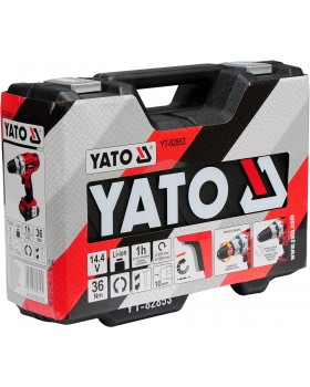 Шуруповерт аккумуляторный YATO YT-82853 (в кейсе с аксессуарами + 2 аккумулятора)-foto4