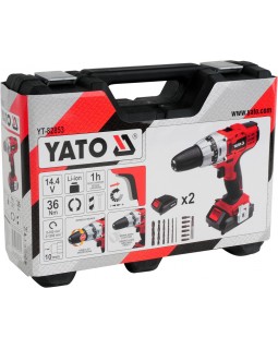 Шуруповерт аккумуляторный YATO YT-82853 (в кейсе с аксессуарами + 2 аккумулятора)-foto5