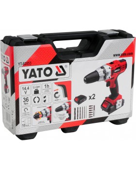 Шуруповерт аккумуляторный YATO YT-82853 (в кейсе с аксессуарами + 2 аккумулятора)-foto5
