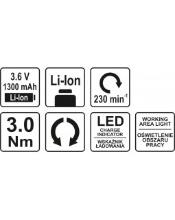 Отвертка аккумуляторная YATO YT-82760 LI-ION 3.6 В, 1.3 АЧ, 3 НМ-foto7