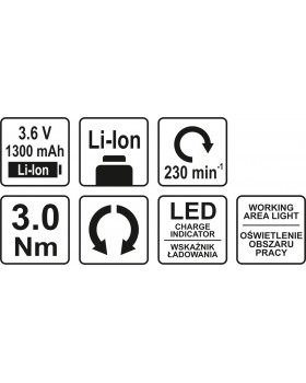 Отвертка аккумуляторная YATO YT-82760 LI-ION 3.6 В, 1.3 АЧ, 3 НМ-foto7