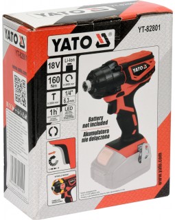 Шуруповерт ударный YATO 160 Нм, YT-82801, без аккумулятора и зарядного устройства.-foto4