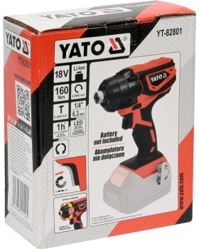 Шуруповерт ударный YATO 160 Нм, YT-82801, без аккумулятора и зарядного устройства.-foto4