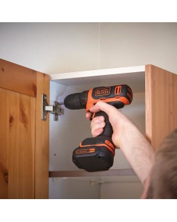Шуруповерт-дрель аккумуляторный BLACK+DECKER BDCDD12B (в кейсе+ 2 аккумулятора)-foto6