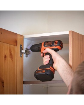 Шуруповерт-дрель аккумуляторный BLACK+DECKER BDCDD12B (в кейсе+ 2 аккумулятора)-foto6