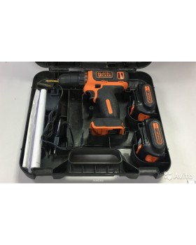 Шуруповерт-дрель аккумуляторный BLACK+DECKER BDCDD12B (в кейсе+ 2 аккумулятора)-foto2
