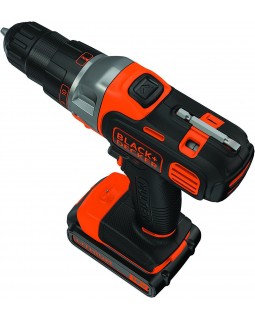 Шуруповерт-дрель аккумуляторный BLACK+DECKER MT218KB-QW (в кейсе с аксессуарами + 2 аккумулятора)-foto2