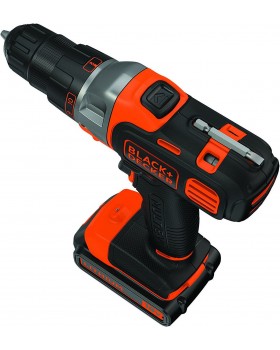 Шуруповерт-дрель аккумуляторный BLACK+DECKER MT218KB-QW (в кейсе с аксессуарами + 2 аккумулятора)-foto2