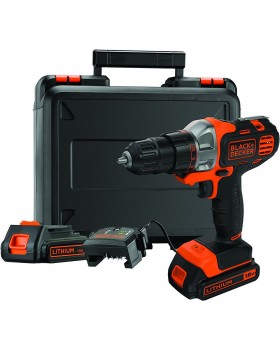 Шуруповерт-дрель аккумуляторный BLACK+DECKER MT218KB-QW (в кейсе с аксессуарами + 2 аккумулятора)-foto3