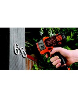 Шуруповерт-дрель аккумуляторный BLACK+DECKER MT218KB-QW (в кейсе с аксессуарами + 2 аккумулятора)-foto4