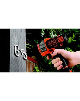 Шуруповерт-дрель аккумуляторный BLACK+DECKER MT218KB-QW (в кейсе с аксессуарами + 2 аккумулятора)-foto4