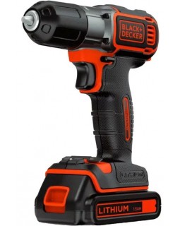 Шуруповерт-дрель аккумуляторный BLACK+DECKER ASD18KB (в кейсе + 2 аккумулятора)-foto2