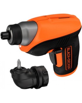Отвертка аккумуляторная BLACK+DECKER CS3652LC + угловая насадка