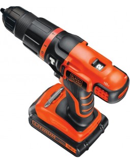 Шуруповерт-дрель аккумуляторный с бесщеточным двигателем BLACK+DECKER BL186KB-QW (в кейсе + 2 аккумулятора)-foto2