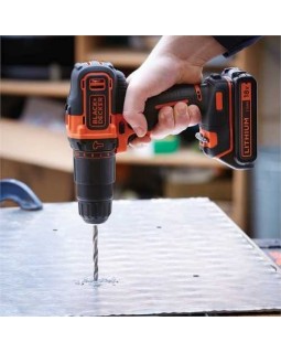 Шуруповерт-дрель аккумуляторный BLACK+DECKER BDCHD18KB-QW (в кейсе + 2 аккумулятора)-foto2