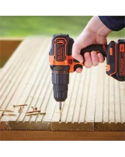 Шуруповерт-дрель аккумуляторный BLACK+DECKER BDCHD18KB-QW (в кейсе + 2 аккумулятора)-foto4