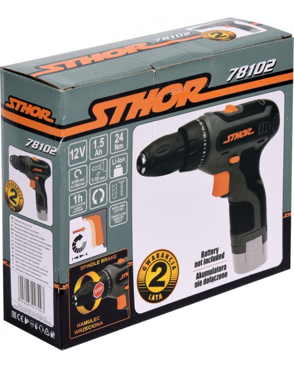 Шуруповерт-дрель аккумуляторный STHOR 78101