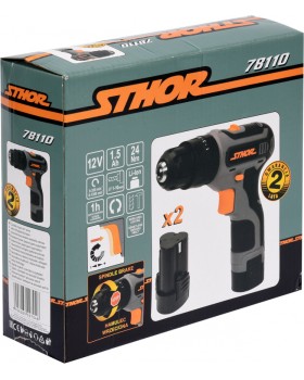 Шуруповерт-дрель аккумуляторный STHOR 78110 (2 аккумулятора)-foto6
