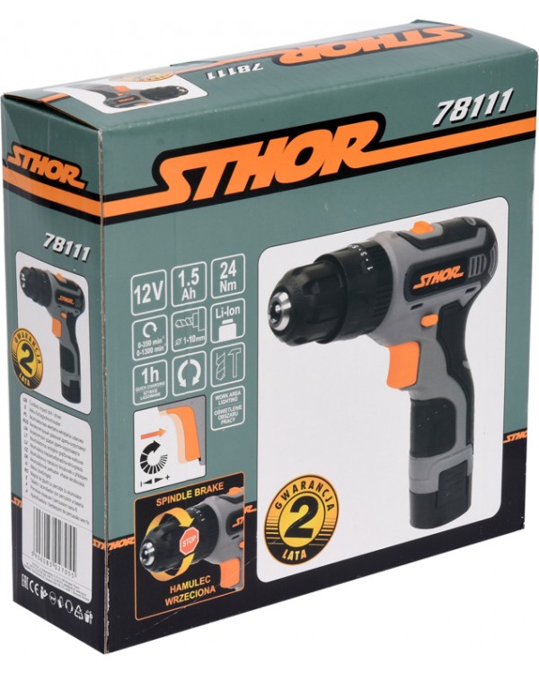 Шуруповерт-дрель аккумуляторный STHOR 78111