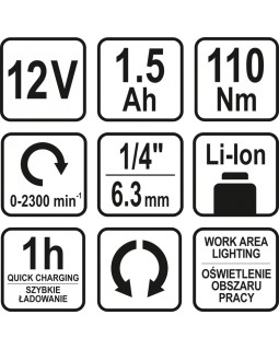 Гайковерт аккумуляторный STHOR 78115-foto2