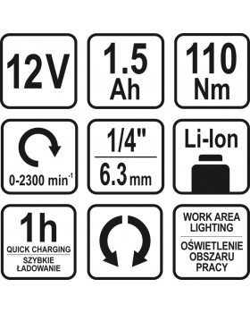 Гайковерт аккумуляторный STHOR 78115-foto2