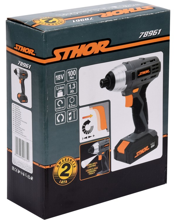Гайковерт аккумуляторный STHOR 78961