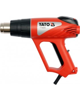 Фен строительный YATO 2000 Вт YT-82293  с LCD экраном (в кейсе с аксессуарами) 
