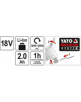 Реноватор аккумуляторный YATO YT-82818-foto7