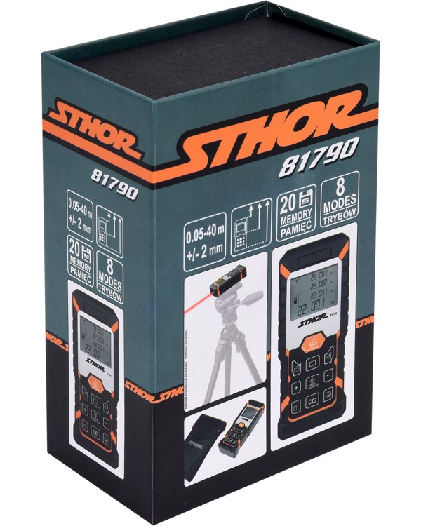 Дальномер лазерный STHOR 81790 (0.05 - 40 метров)