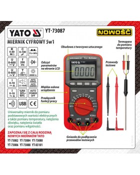 Мультиметр цифровой YATO YT-73087-foto4