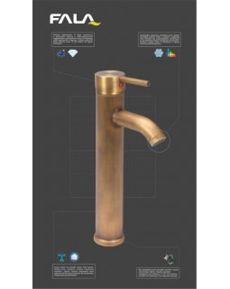 Смеситель для раковины с шарнирным регулятором FALA "RETRO BRONZE 2" 75837-foto5