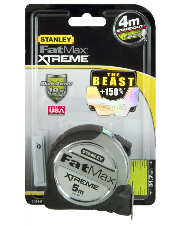 Рулетка STANLEY "FATMAX XTREME" 5-10 м