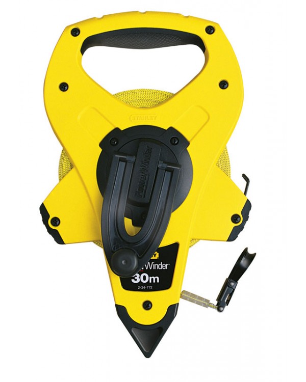 Рулетка геодезическая стекловолоконная STANLEY "POWERWINDER FIBERGLASS" 30 М X 12.7 ММ