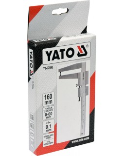 Штангенциркуль для тормозных дисков YATO 160 мм (из нержавейки, в кейсе)-foto5